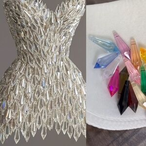 Strapless Gold Designer Dress